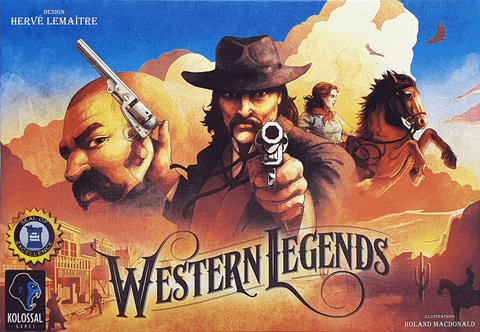 Western Legends board game box front