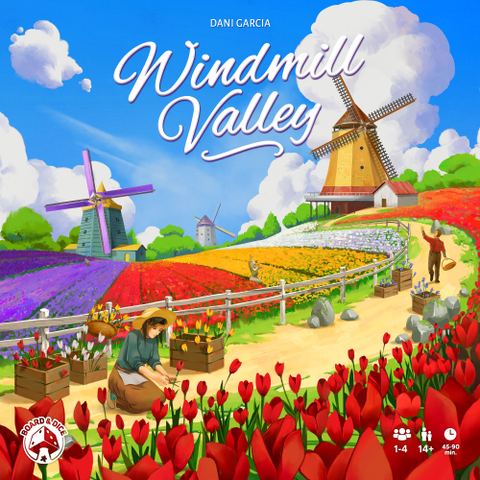 Windmill Valley board game box front