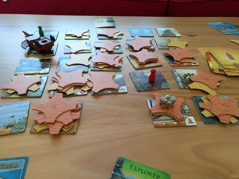 Forbidden Desert board game. End game, we lost :(