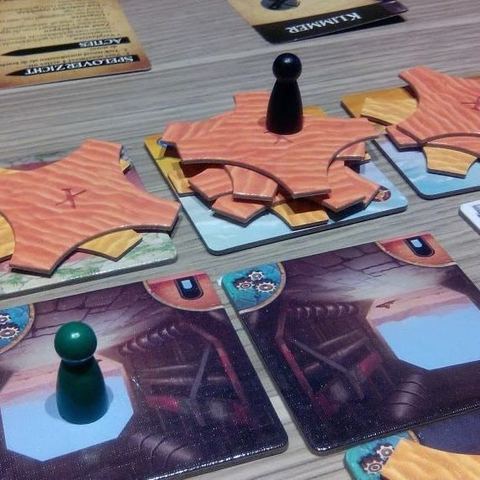 Forbidden Desert board game. Always happy to have a climber in our midst