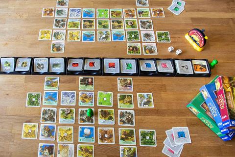 Endstand des Duells der Fürsten, gespielt mit den Erweiterungen Zeit des Fortschritts, Zeit der Handesherren und Zeit des Wohlstands