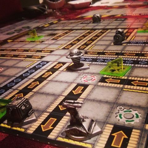 Roborally by Richard Garfield.