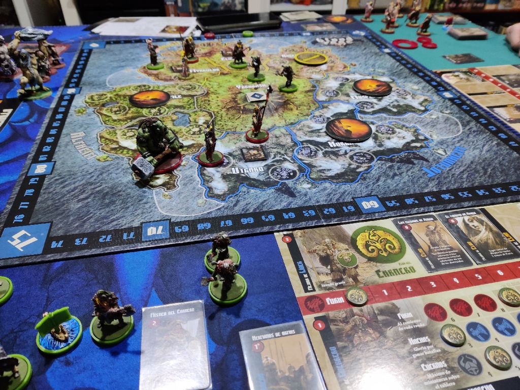Partida al juego de mesa Blood Rage