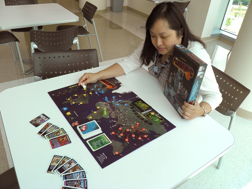 Overview of the board game Pandemic.