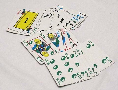 A selection of Tichu cards.