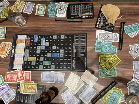 Example of Acquire game play, Wizards of the Coast edition