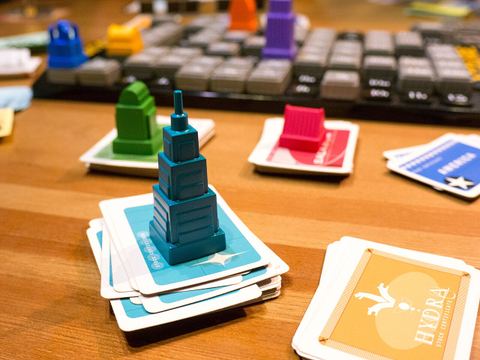 Aquire cards and buildings