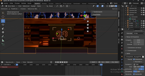 blender 08FILMS Ajedrez Juego - Video completo en Youtube