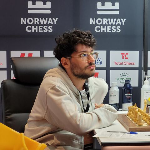 Alireza Firouzja at the 2026 Norway Chess tournament