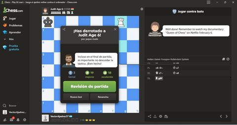 Si no entiende vaya aqui: Chess.com o copie el link