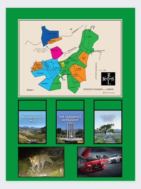 Tour Mama Africa Franschhoek Monopoly edition Monopoly edition