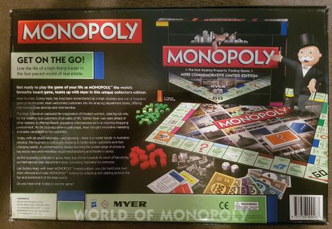 Myer Monopoly Edition Monopoly edition